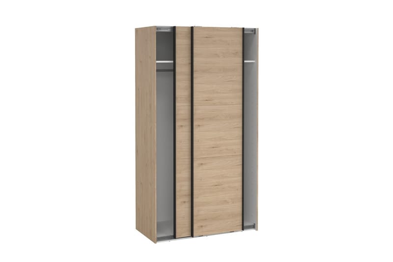 Takeru Garderobe 119x221 cm - Brun - Oppbevaring - Klesoppbevaring - Garderober & garderobesystem