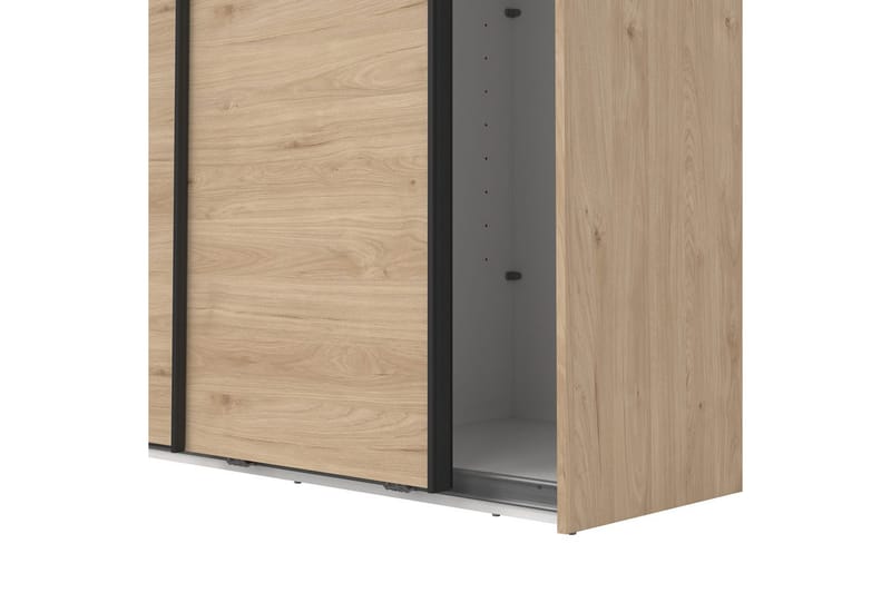 Takeru Garderobe 119x221 cm - Brun - Oppbevaring - Klesoppbevaring - Garderober & garderobesystem