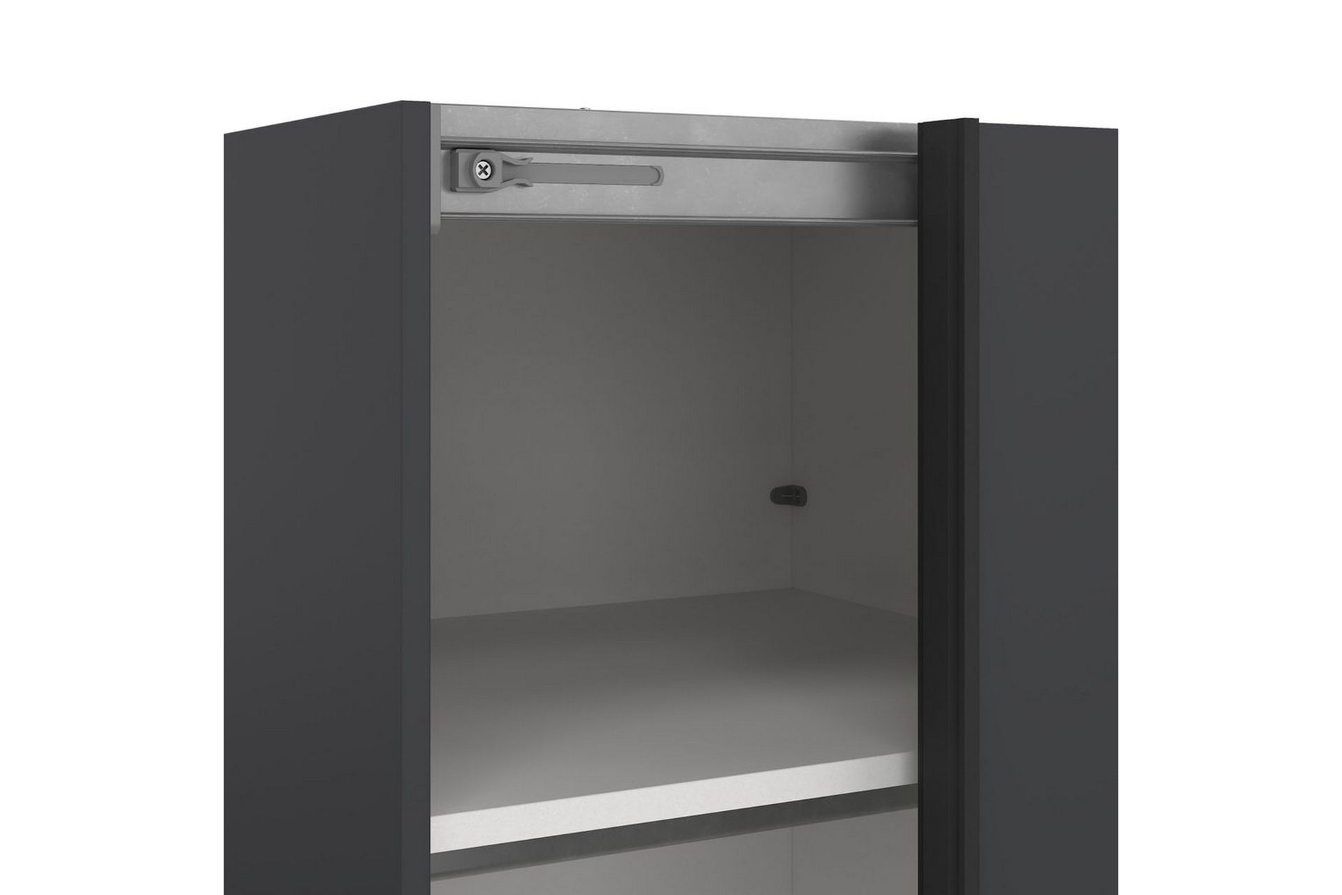 Takeru Garderobe 119x221 cm - Grå - Oppbevaring - Klesoppbevaring - Garderober & garderobesystem