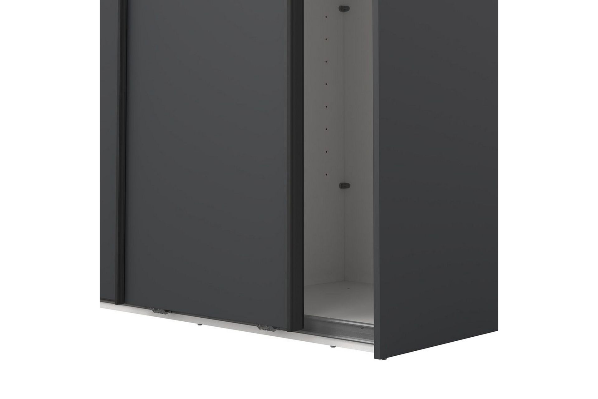 Takeru Garderobe 119x221 cm - Grå - Oppbevaring - Klesoppbevaring - Garderober & garderobesystem
