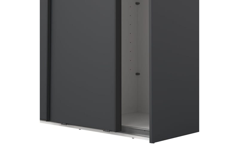 Takeru Garderobe 119x221 cm - Grå - Oppbevaring - Klesoppbevaring - Garderober & garderobesystem