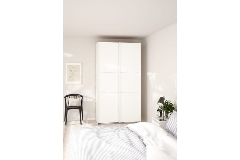Takeru Garderobe 119x221 cm - Hvit - Oppbevaring - Klesoppbevaring - Garderober & garderobesystem