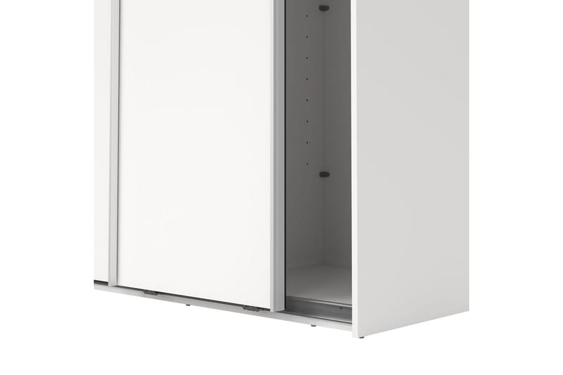 Takeru Garderobe 119x221 cm - Hvit - Oppbevaring - Klesoppbevaring - Garderober & garderobesystem