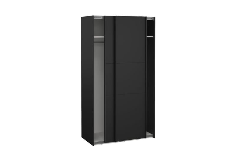 Takeru Garderobe 119x221 cm - Svart - Oppbevaring - Klesoppbevaring - Garderober & garderobesystem