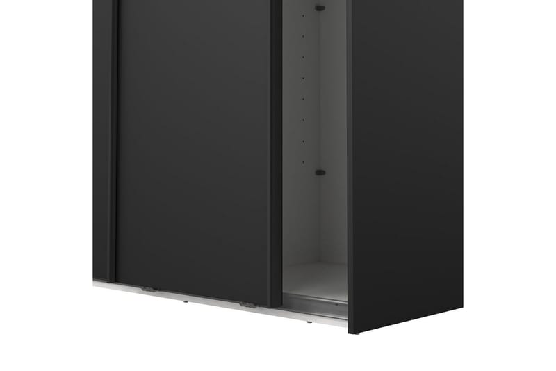 Takeru Garderobe 119x221 cm - Svart - Oppbevaring - Klesoppbevaring - Garderober & garderobesystem