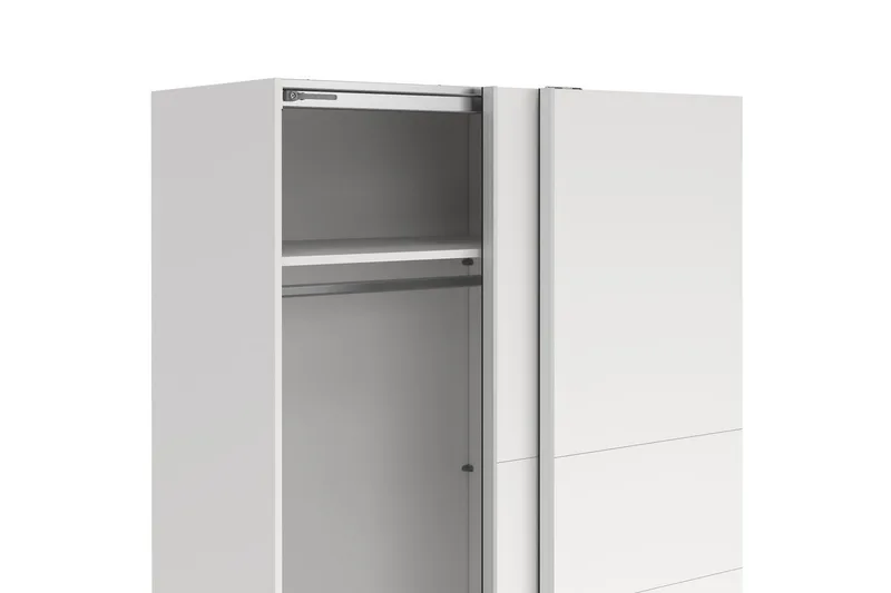 Takeru Garderobe 179x200 cm - Hvit - Oppbevaring - Klesoppbevaring - Garderober & garderobesystem