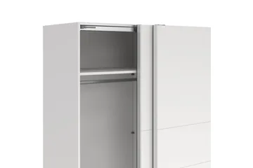 Takeru Garderobe 179x200 cm - Hvit - Oppbevaring - Klesoppbevaring - Garderober & garderobesystem