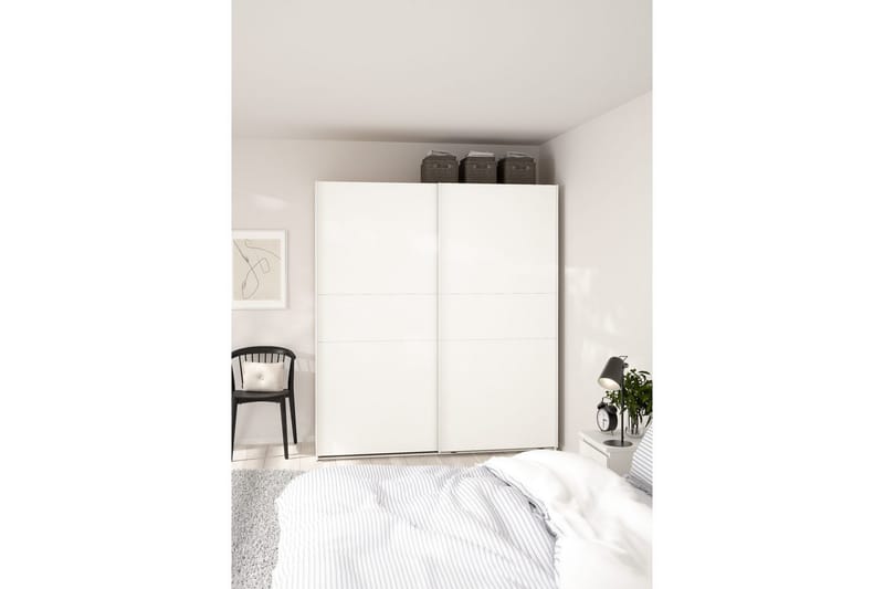 Takeru Garderobe 179x200 cm - Hvit - Oppbevaring - Klesoppbevaring - Garderober & garderobesystem