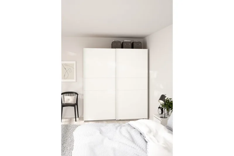 Takeru Garderobe 179x200 cm - Hvit - Oppbevaring - Klesoppbevaring - Garderober & garderobesystem