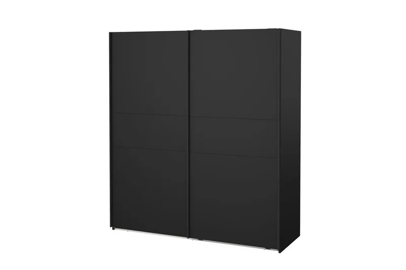 Takeru Garderobe 179x200 cm - Svart - Oppbevaring - Klesoppbevaring - Garderober & garderobesystem