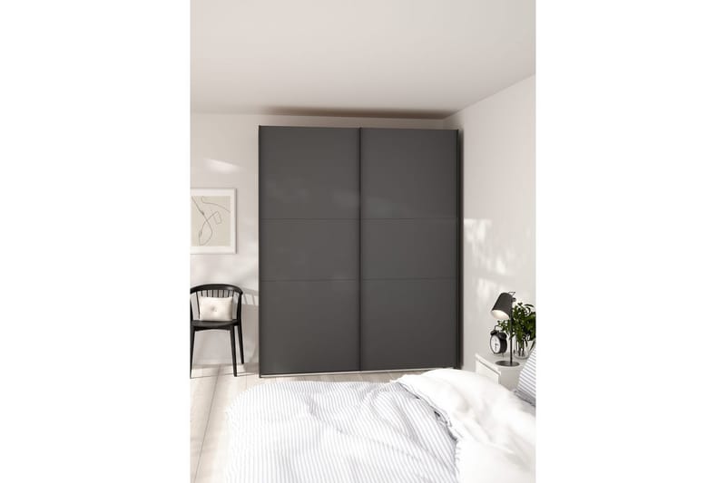 Takeru Garderobe 179x221 cm - Grå - Oppbevaring - Klesoppbevaring - Garderober & garderobesystem