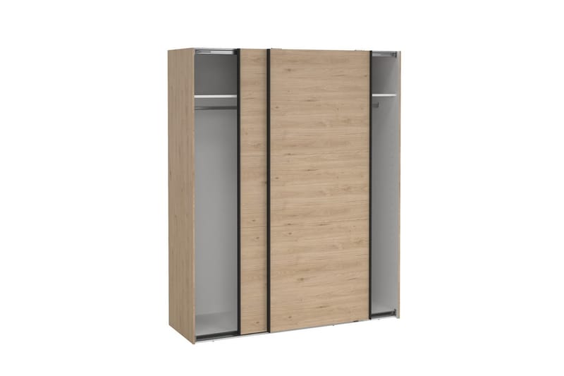 Takeru Garderobe 179x221 cm - Lysebrun - Oppbevaring - Klesoppbevaring - Garderober & garderobesystem