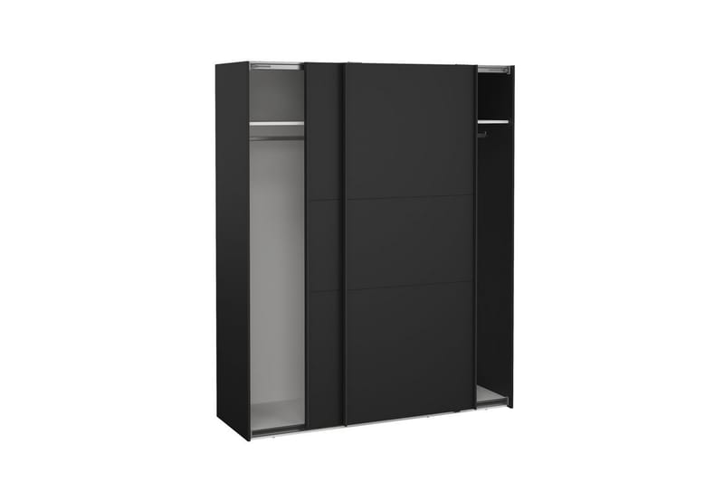 Takeru Garderobe 179x221 cm - Svart - Oppbevaring - Klesoppbevaring - Garderober & garderobesystem