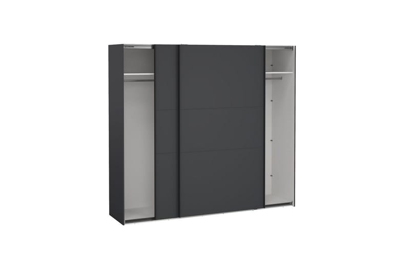 Takeru Garderobe 244x221 cm - Grå - Oppbevaring - Klesoppbevaring - Garderober & garderobesystem