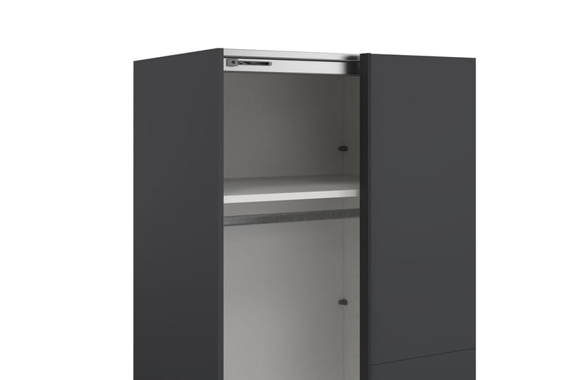 Takeru Garderobe 244x221 cm - Grå - Oppbevaring - Klesoppbevaring - Garderober & garderobesystem