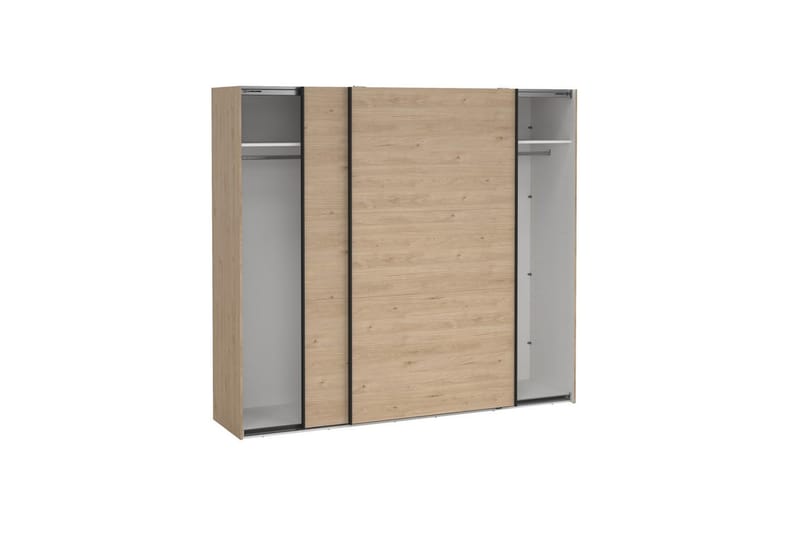 Takeru Garderobe 244x221 cm - Lysebrun - Oppbevaring - Klesoppbevaring - Garderober & garderobesystem