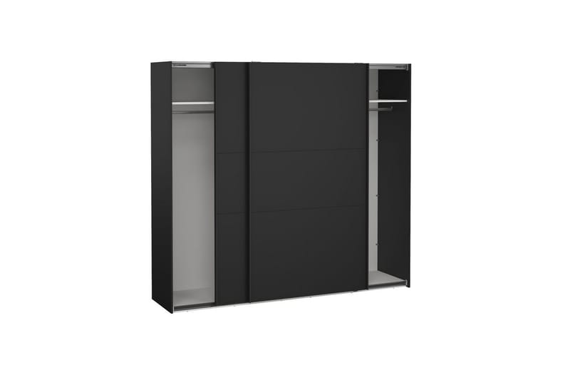 Takeru Garderobe 244x221 cm - Svart - Oppbevaring - Klesoppbevaring - Garderober & garderobesystem