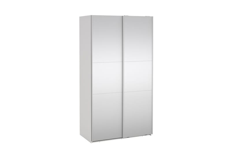 Takeru Garderobe med Speil 119x220 cm - Hvit - Oppbevaring - Klesoppbevaring - Garderober & garderobesystem