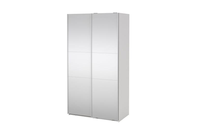 Takeru Garderobe med Speil 119x220 cm, Hvit