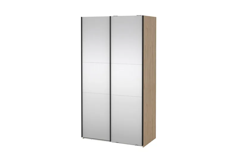 Takeru Garderobe med Speil 119x220 cm, Natur