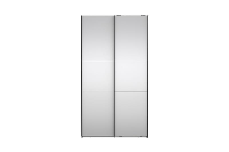 Takeru Garderobe med Speil 119x220 cm - Svart - Oppbevaring - Klesoppbevaring - Garderober & garderobesystem