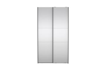 Takeru Garderobe med Speil 119x220 cm - Svart - Oppbevaring - Klesoppbevaring - Garderober & garderobesystem