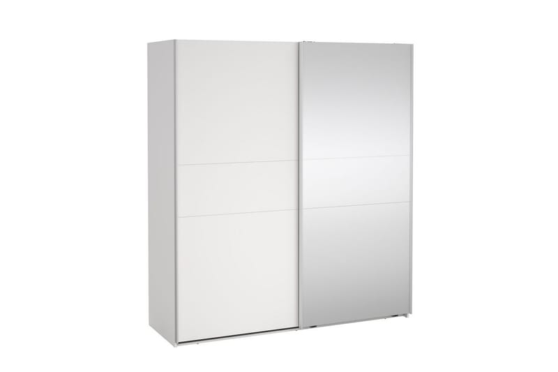Takeru Garderobe med Speil 179x200 cm - Hvit - Oppbevaring - Klesoppbevaring - Garderober & garderobesystem