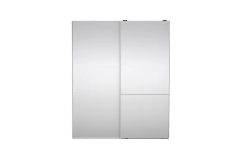 Takeru Garderobe med Speil 179x220 cm - Hvit - Oppbevaring - Klesoppbevaring - Garderober & garderobesystem