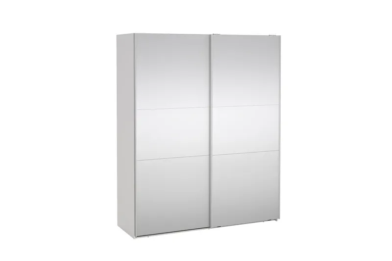 Takeru Garderobe med Speil 179x220 cm - Hvit - Oppbevaring - Klesoppbevaring - Garderober & garderobesystem