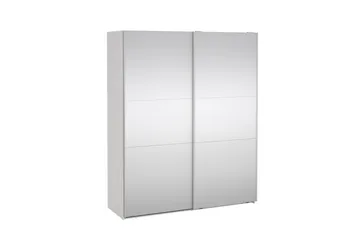 Takeru Garderobe med Speil 179x220 cm - Hvit - Oppbevaring - Klesoppbevaring - Garderober & garderobesystem