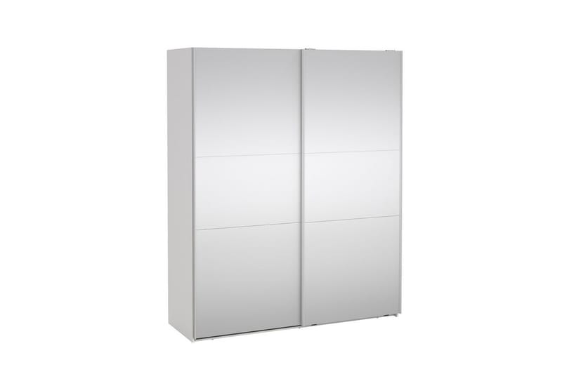 Takeru Garderobe med Speil 179x220 cm - Hvit - Oppbevaring - Klesoppbevaring - Garderober & garderobesystem