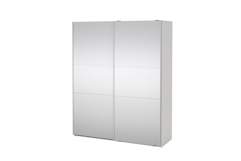 Takeru Garderobe med Speil 179x220 cm, Hvit