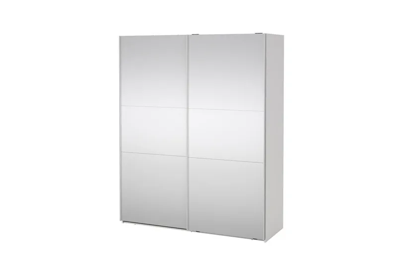 Takeru Garderobe med Speil 179x220 cm - Hvit - Oppbevaring - Klesoppbevaring - Garderober & garderobesystem