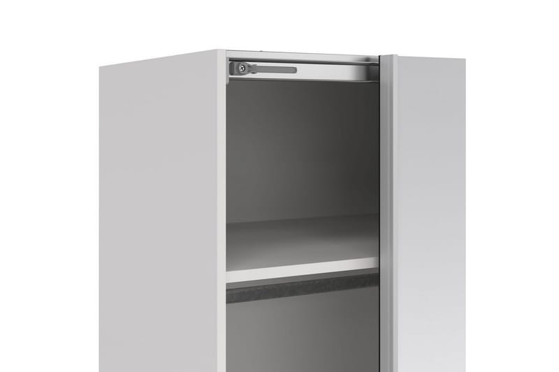 Takeru Garderobe med Speil 179x220 cm - Hvit - Oppbevaring - Klesoppbevaring - Garderober & garderobesystem
