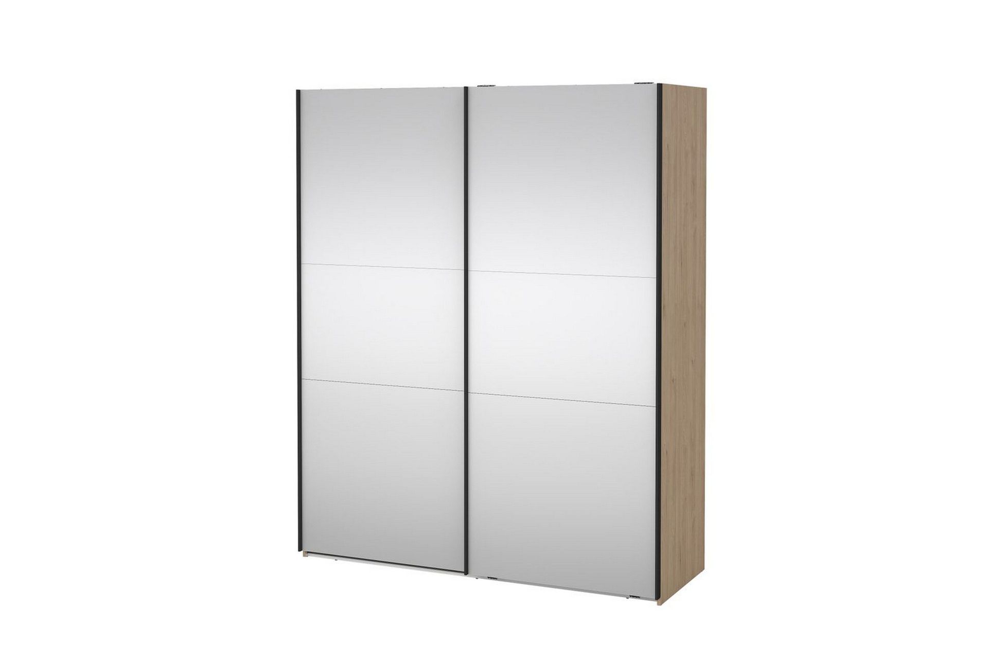 Takeru Garderobe med Speil 179x220 cm - Natur