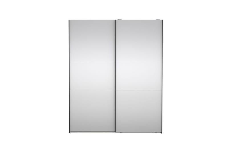 Takeru Garderobe med Speil 179x220 cm - Svart - Oppbevaring - Klesoppbevaring - Garderober & garderobesystem