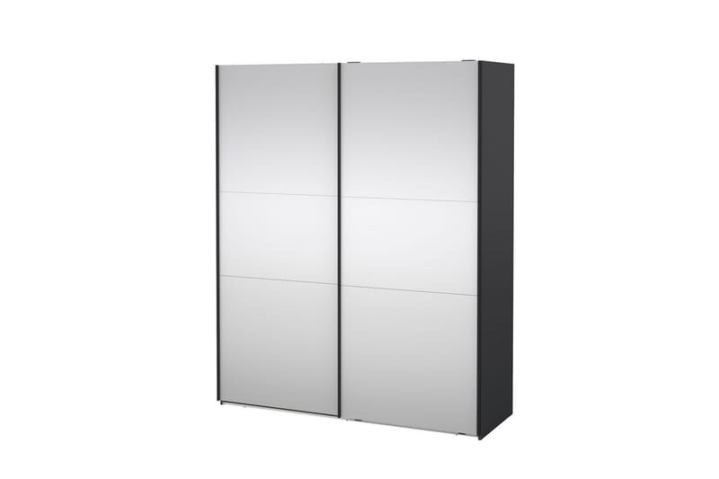 Takeru Garderobe med Speil 179x220 cm, Svart