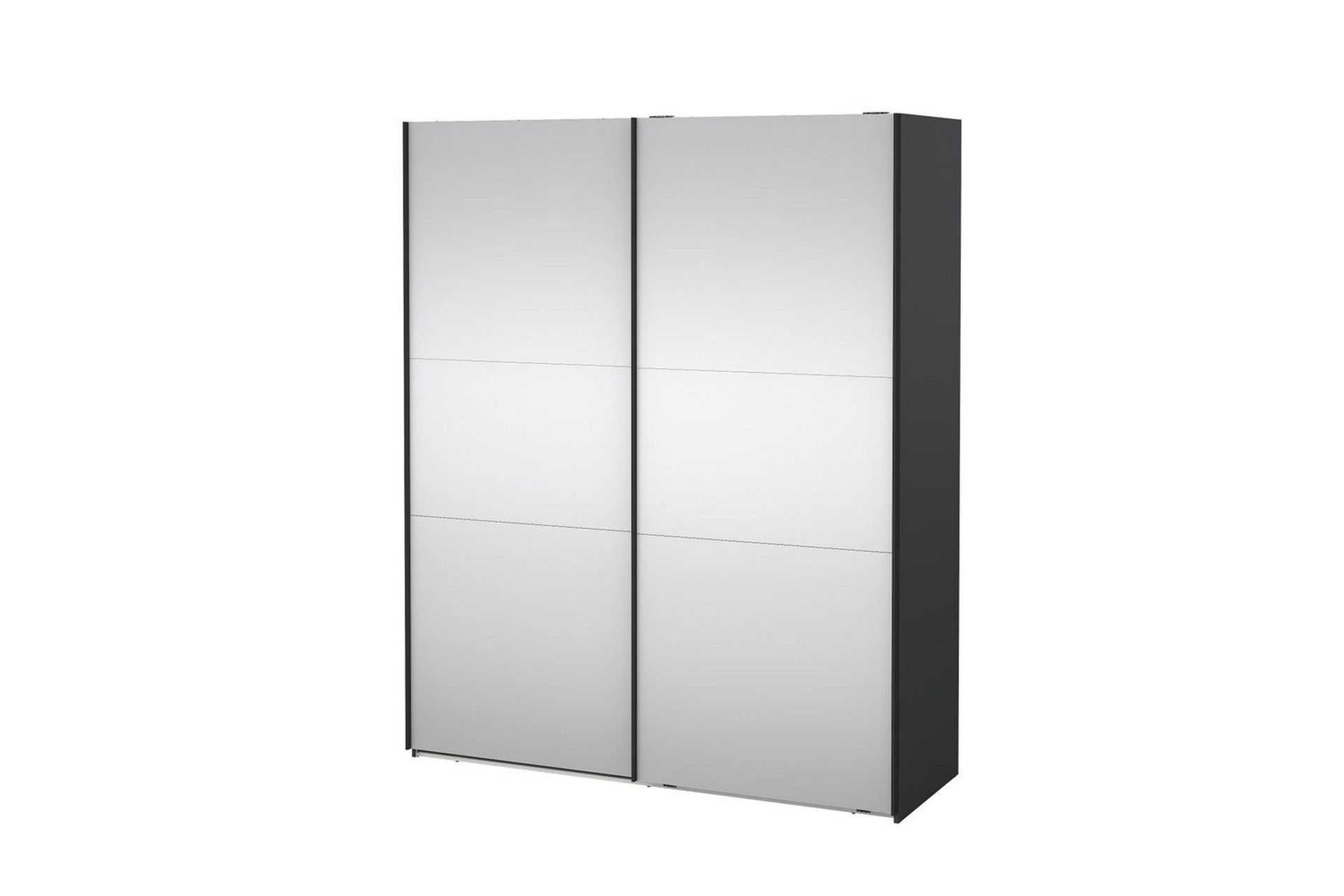 Takeru Garderobe med Speil 179x220 cm - Svart