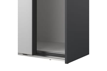 Takeru Garderobe med Speil 179x220 cm - Svart - Oppbevaring - Klesoppbevaring - Garderober & garderobesystem