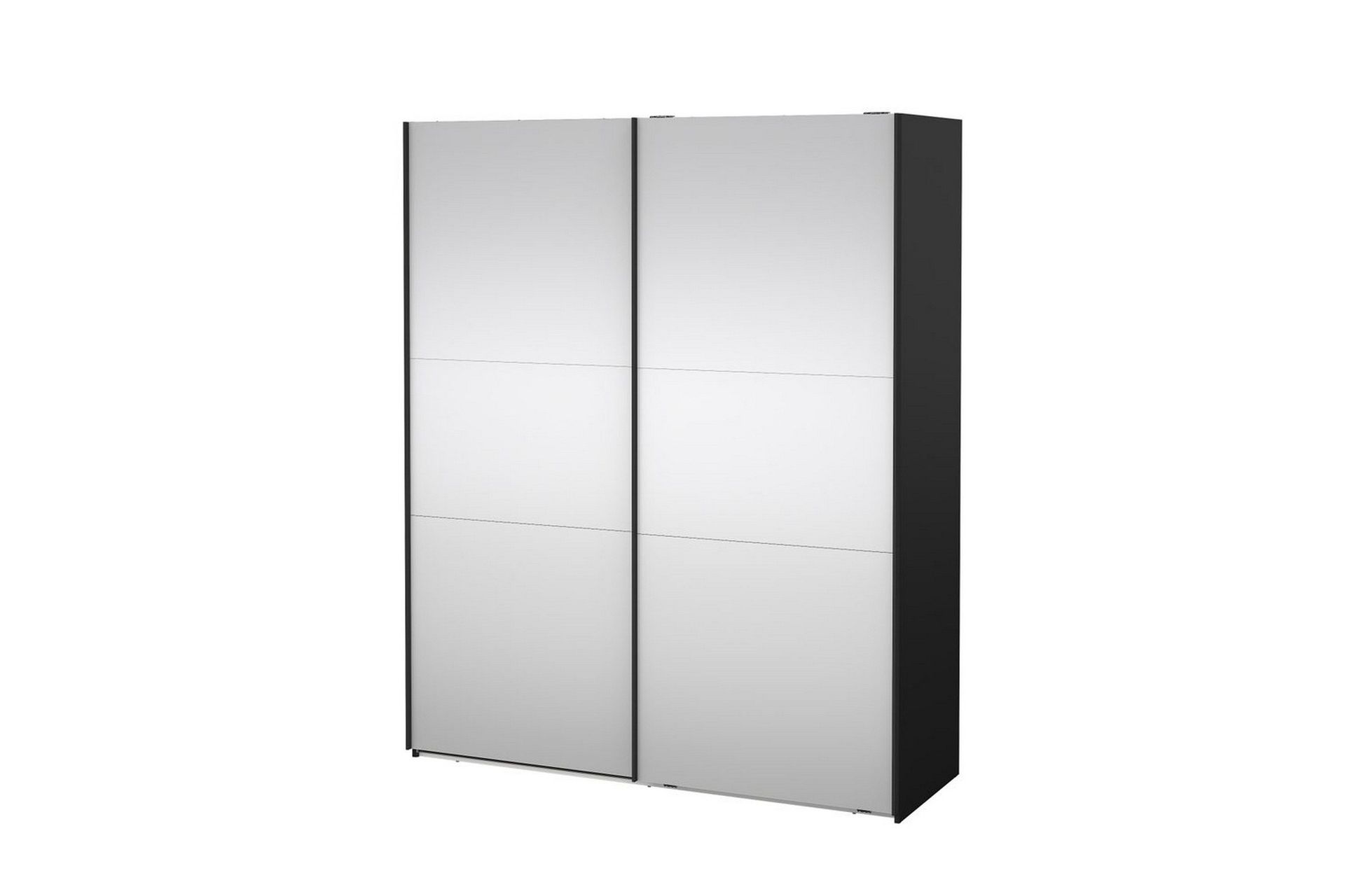 Takeru Garderobe med Speil 179x220 cm - Svart