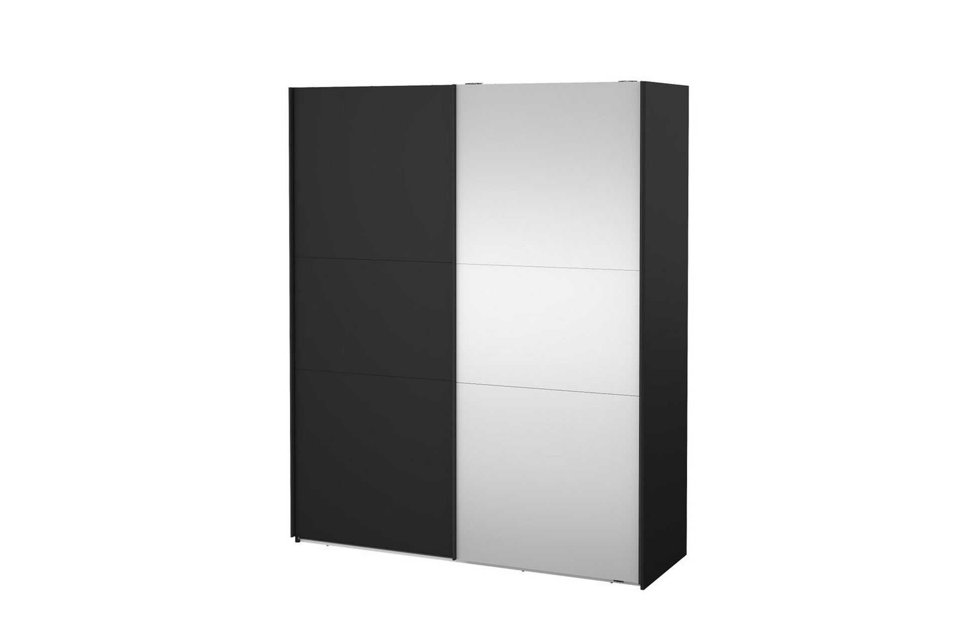 Takeru Garderobe med Speil 179x221 cm - Askgrå - Oppbevaring - Klesoppbevaring - Garderober & garderobesystem