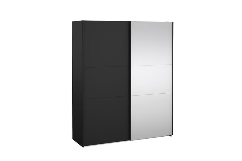 Takeru Garderobe med Speil 179x221 cm - Askgrå - Oppbevaring - Klesoppbevaring - Garderober & garderobesystem