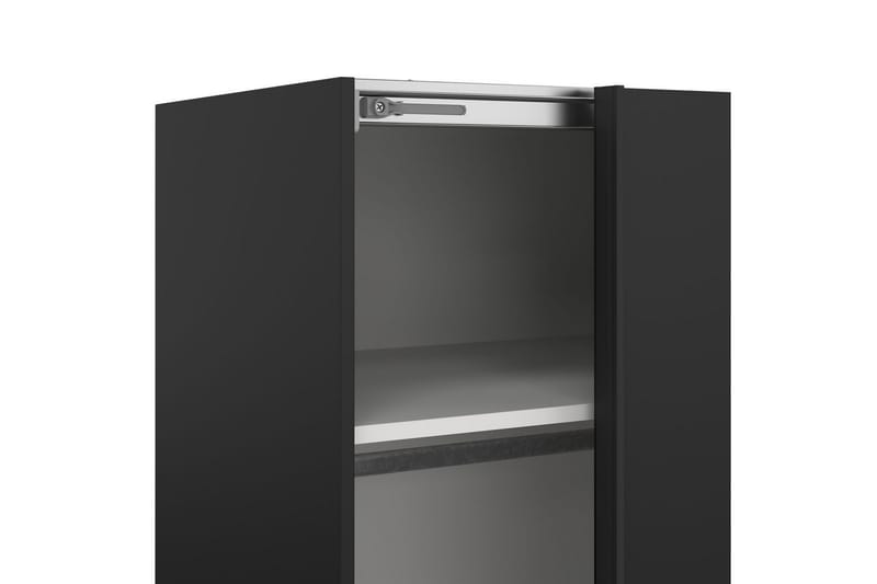 Takeru Garderobe med Speil 179x221 cm - Askgrå - Oppbevaring - Klesoppbevaring - Garderober & garderobesystem