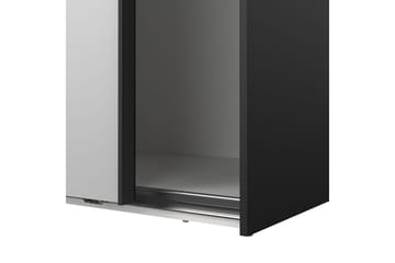 Takeru Garderobe med Speil 179x221 cm - Askgrå - Oppbevaring - Klesoppbevaring - Garderober & garderobesystem