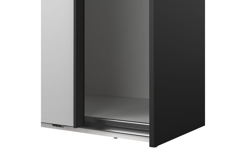 Takeru Garderobe med Speil 179x221 cm - Askgrå - Oppbevaring - Klesoppbevaring - Garderober & garderobesystem