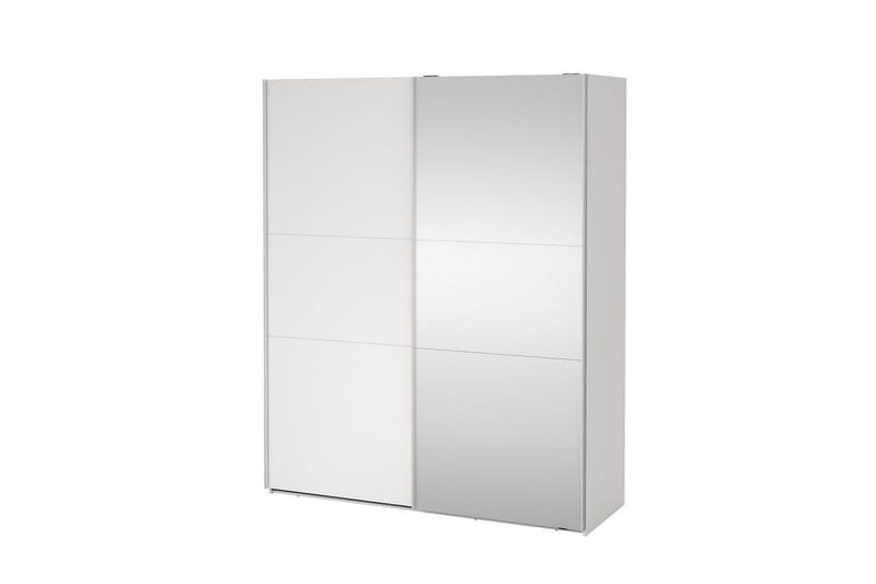 Takeru Garderobe med Speil 179x221 cm - Hvit - Oppbevaring - Klesoppbevaring - Garderober & garderobesystem