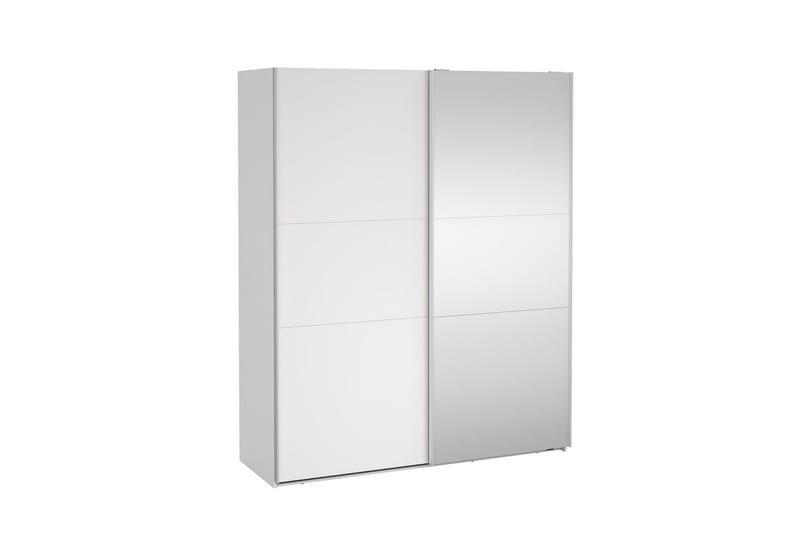 Takeru Garderobe med Speil 179x221 cm - Hvit - Oppbevaring - Klesoppbevaring - Garderober & garderobesystem