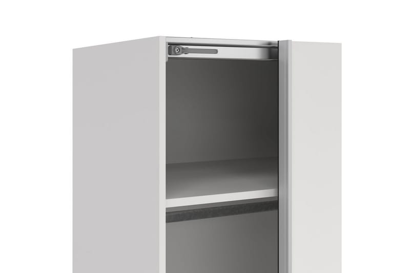 Takeru Garderobe med Speil 179x221 cm - Hvit - Oppbevaring - Klesoppbevaring - Garderober & garderobesystem