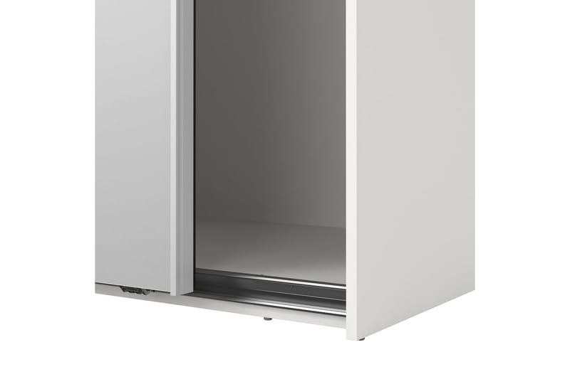 Takeru Garderobe med Speil 179x221 cm - Hvit - Oppbevaring - Klesoppbevaring - Garderober & garderobesystem