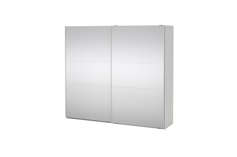 Takeru Garderobe med Speil 244x220 cm, Hvit